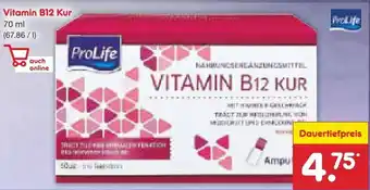 Netto Marken-Discount ProLife Vitamin B12 Kur 70 ml Angebot