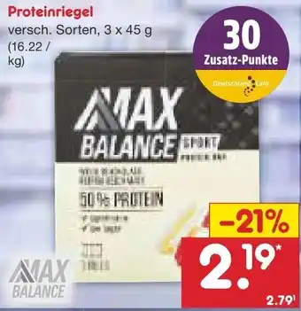 Netto Marken-Discount Proteinriegel 3x45 g Angebot