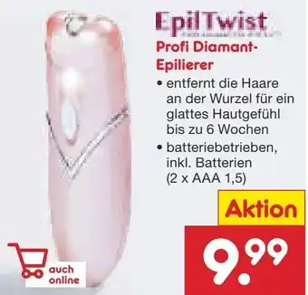 Netto Marken-Discount Epil Twist Profi Diamant Epilierer Angebot