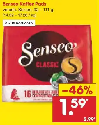 Netto Marken-Discount Senseo Kaffee Pads 92-111 g Angebot