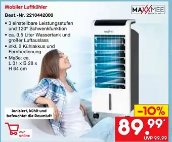 Netto Marken-Discount MaxxMee Mobiler Luftkuhler Angebot