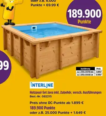 Netto Marken-Discount Interline Holzpool-Set Java Angebot