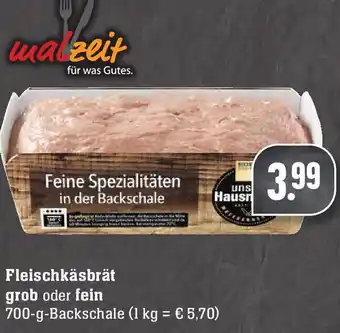 Edeka Fleischkäsbrät grob oder fein 700g Angebot