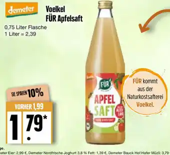 Edeka Voenkel FUR Apfelsaft 750ml Angebot