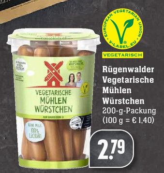 Edeka Rügenwalder Vegetarische Mühlen Würstchen 200g Angebot