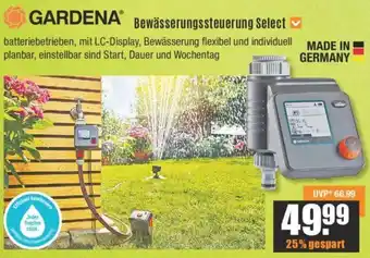 V Baumarkt Gardena Bewässerungssteuerung Select Angebot