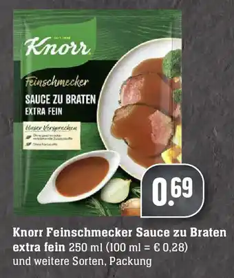 Edeka Knorr Feinschmecker Sauce zu Braten extra fein 250ml Angebot