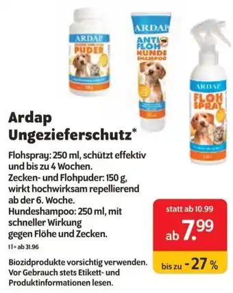 Das Futterhaus Ardap Ungezieferschutz Angebot