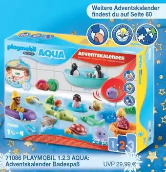 Playmobil 71086 Playmobil 1.2.3 Acqua: Adventskalender Badespaß Angebot