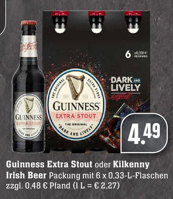 Edeka Guinness Extra Stout oder Kilkenny Irish Beer Angebot