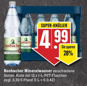 Edeka Rosbacher Mineralwasser Angebot