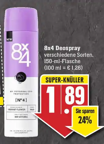 Edeka 8x4 Deospray 150 ml Angebot