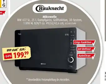 ROLLER Bauknecht Mikrowelle | MW 427 SL Angebot