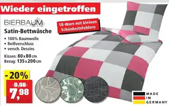 Thomas Philipps Bierbaum Satin Bettwäsche Angebot