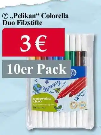 Woolworth „pelikan“ colorella duo filzstifte Angebot