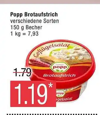 Marktkauf Popp brotaufstrich Angebot