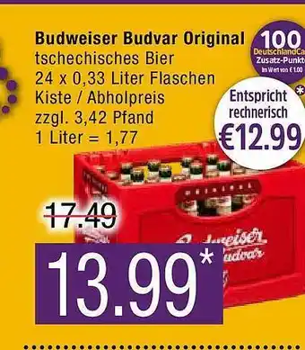 Marktkauf Budweiser budvar original Angebot