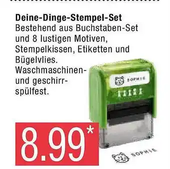 Marktkauf Deine dinge-stempel set Angebot