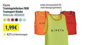 Decathlon Kipsta trainingsleibchen fbib teamsport kinder Angebot