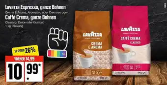 Edeka Lavazza espresso, ganze bohnen oder caffè crema, ganze bohnen Angebot