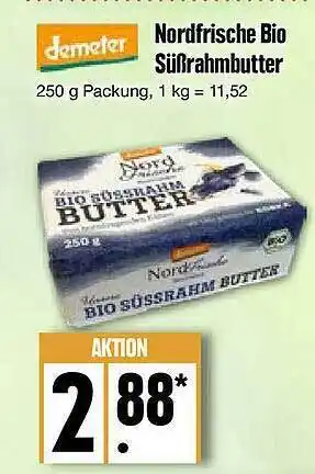 Edeka Nordfrische bio süßrahmbutter Angebot