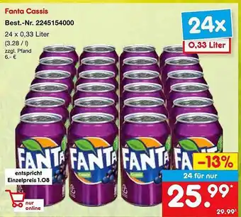 Netto Marken-Discount Fanta cassis Angebot