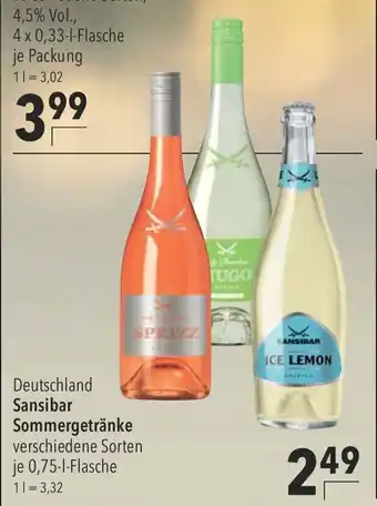 CITTI Markt Deutschland Sansibar Sommergetränke 0,75L Angebot