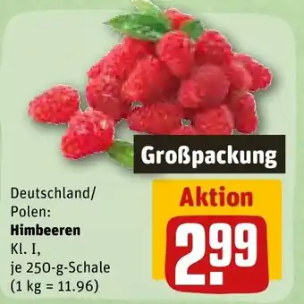 REWE Himbeeren 250g Angebot