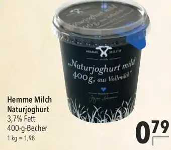 CITTI Markt Hemme Milch Naturjoghurt 400g Becher Angebot