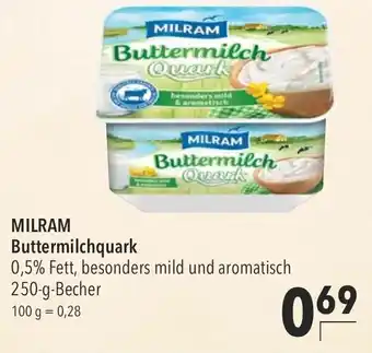 CITTI Markt Milram Buttermilchquark 250g Becher Angebot