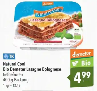 CITTI Markt Natural Cool Bio Demeter Lasagne Bolognese 400g Angebot