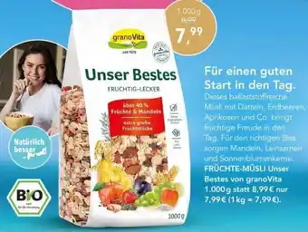 Vita Nova granoVita Früchte Müsli Unser Bestes 1000 g Angebot