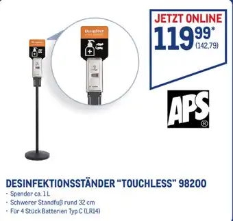 METRO Desinfektionsständer Touchless 98200 Angebot