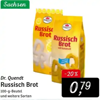 KONSUM Dr. Quendt Russisch Brot 100g Angebot