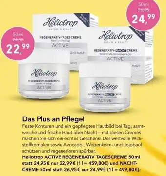 Vita Nova Heliotrop Active Regenerativ Tagescreme 50 ml und Nachtcreme 50 ml Angebot