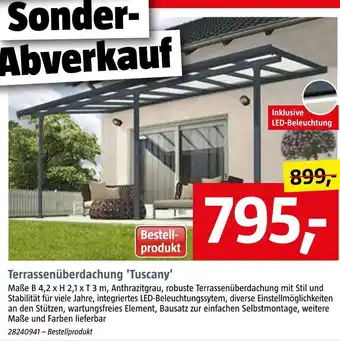 Bauhaus Terrassenüberdachung 'tuscany' Angebot