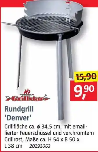 Bauhaus Grillstar rundgrill 'denver' Angebot