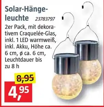 Bauhaus Solar-hängeleuchte Angebot