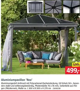 Bauhaus Aluminiumpavillon 'reo' Angebot