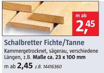 Bauhaus Schalbretter fichte/tanne Angebot