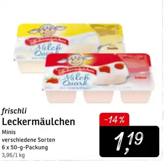 KONSUM Frischli Leckermäulchen  6x50g Angebot