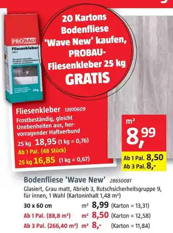 Bauhaus Bodenfliese 'wave new' Angebot