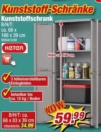 Poco Keter kunststoffschrank Angebot