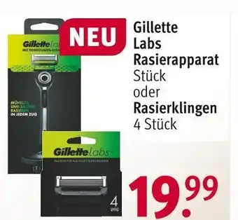 Rossmann Gillette labs rasierapparat oder rasierklingen Angebot