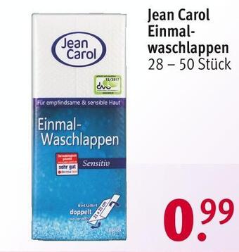Rossmann Jean carol einmalwaschlappen Angebot