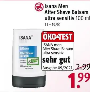 Rossmann Isana men after shave balsam ultra sensitiv Angebot