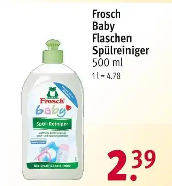 Rossmann Frosch baby flaschen spülreiniger Angebot