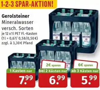 Markgrafen Gerolsteiner Mineralwasser 12x1L Angebot