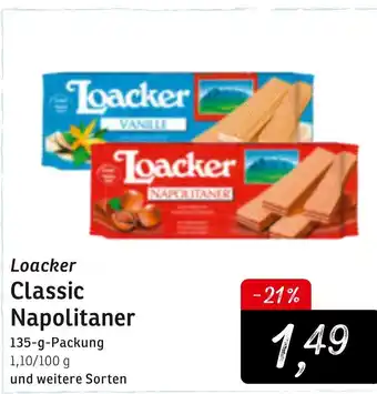 KONSUM Loacker Classic Napolitaner 135g Angebot