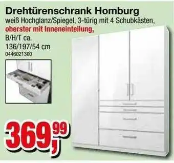 Möbelfundgrube Drehtürenschrank homburg Angebot